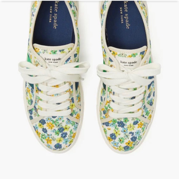 NIB Kate Spade Izzy Sneakers Floral Medley Parch Size 7.5 RV $118 - Picture 2 of 7